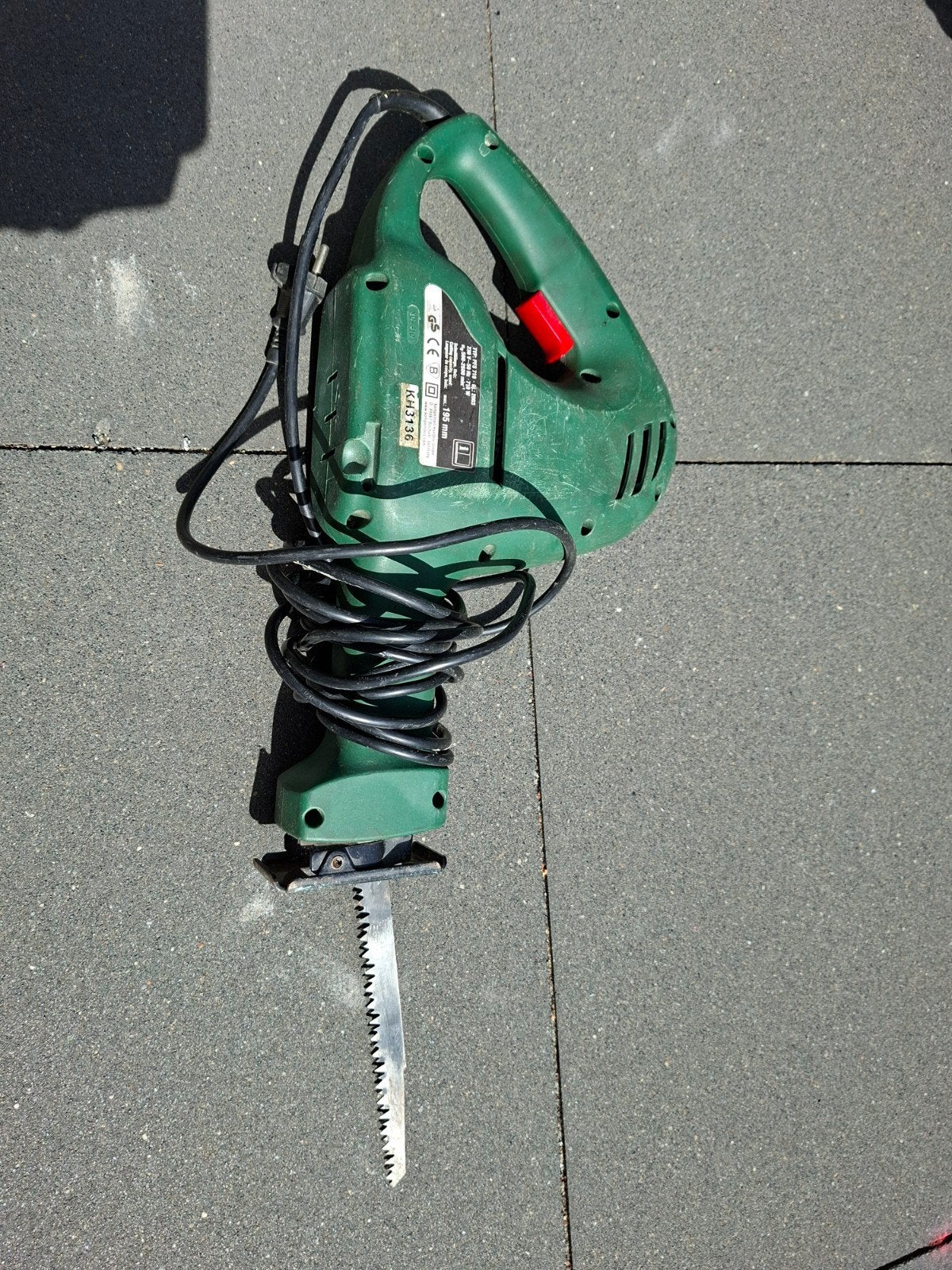 Parkside Reciprozaag - Krachtige Zaag voor Diverse Klussen, Ophalen, Gebruikt, 70 mm of meer, 600 tot 1200 watt