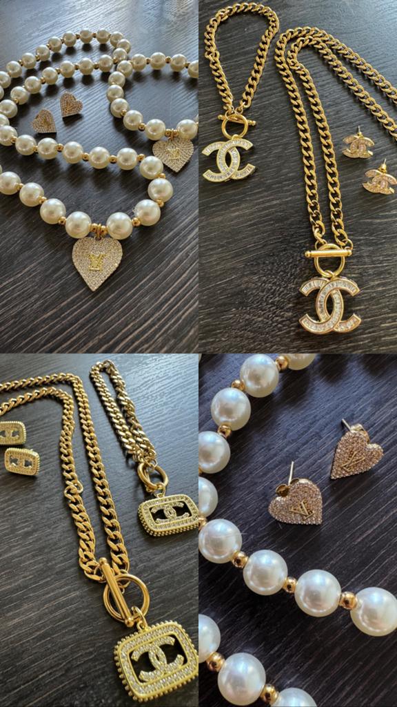 Sieraden set, Sieraden, Tassen en Uiterlijk, Kettingen, Ophalen of Verzenden, Zo goed als nieuw, Overige materialen