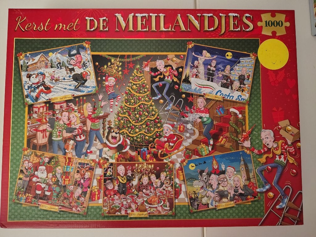 Kerst met de Meilandjes puzzel, Ophalen, 500 t/m 1500 stukjes, Zo goed als nieuw