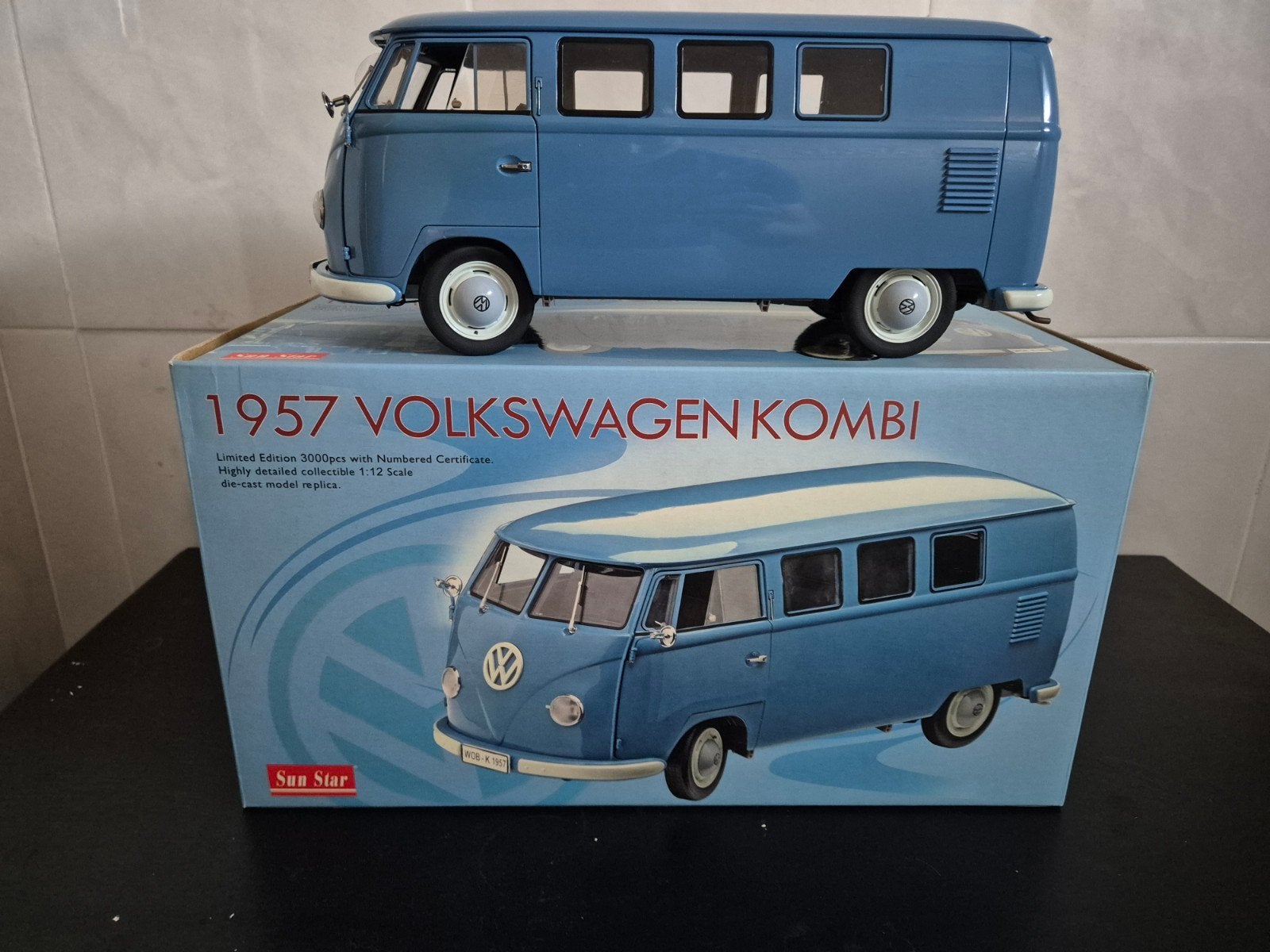 volkswagen vw t1 kombi bus 1957 1:12 sunstar sun star, Ophalen, Gebruikt, 1:9 t/m 1:12, Auto
