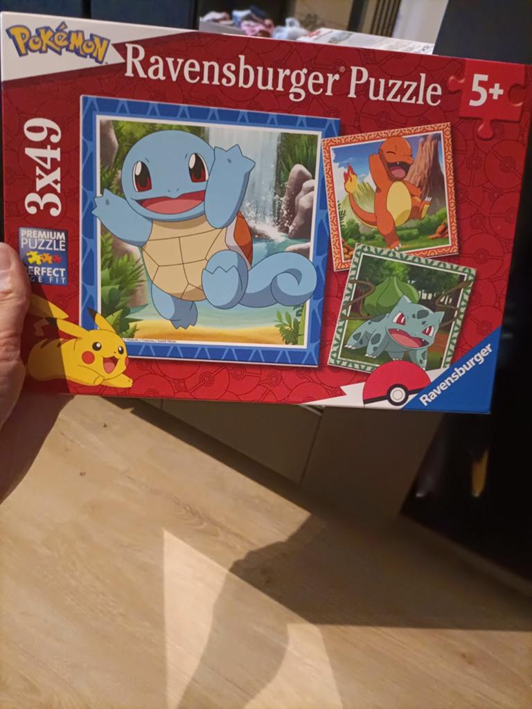 Ravensburger Pokémon Puzzels - 3 Stuks, Compleet, Ophalen of Verzenden, Meer dan 50 stukjes, Zo goed als nieuw, 6 jaar of ouder