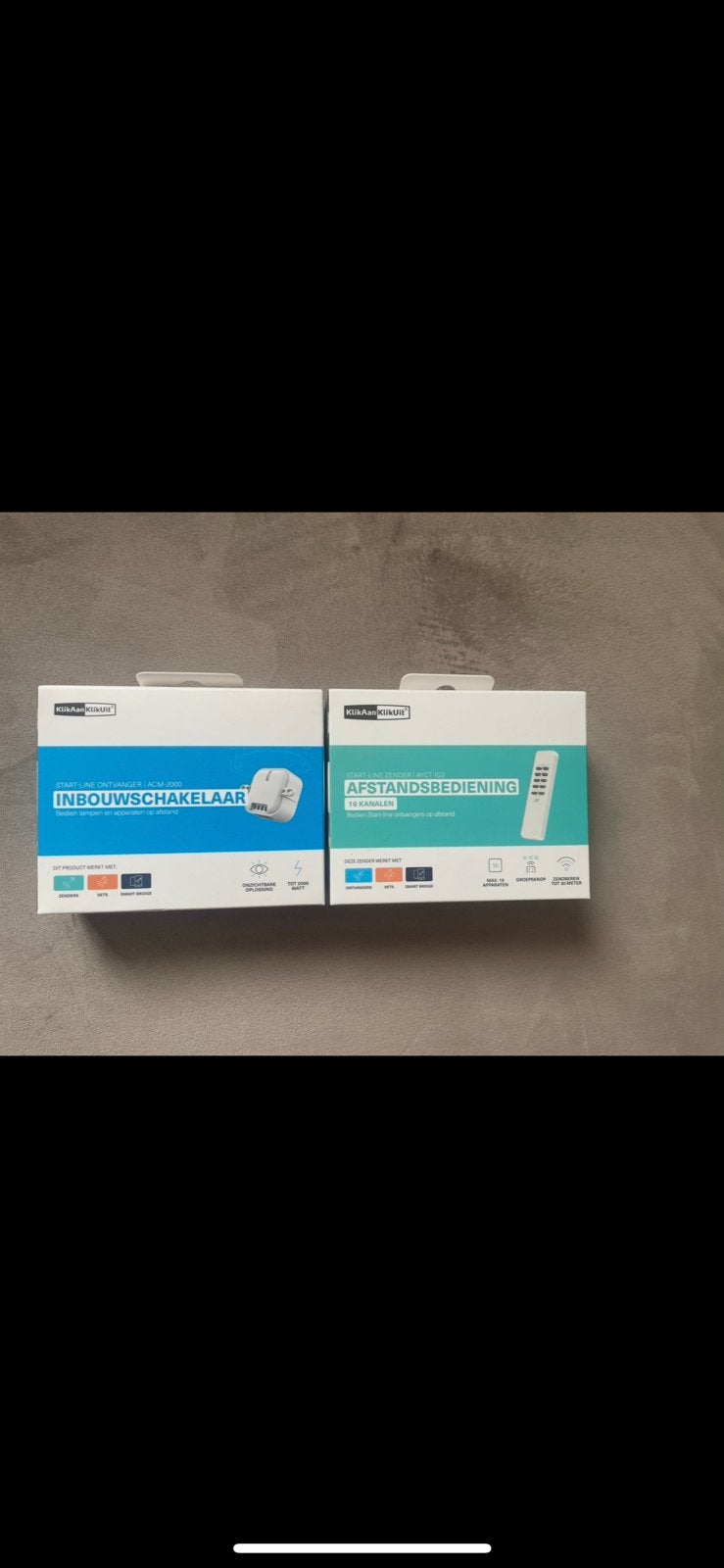 KlikAanKlikUit Inbouwschakelaar + Afstandsbediening Set |, Ophalen of Verzenden, Nieuw
