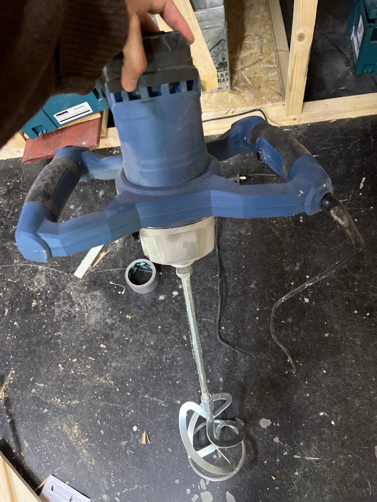 HBM Machines betonmixer / verfmenger / mortelmixer, Doe-het-zelf en Verbouw, Ophalen, Gebruikt