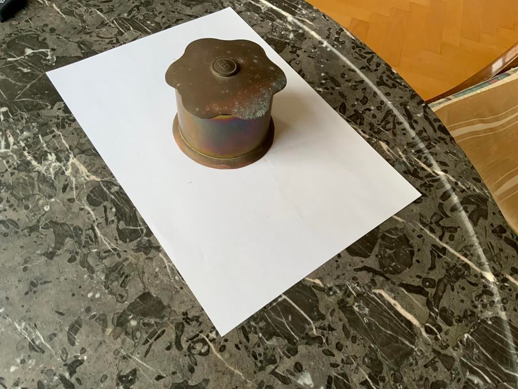 Antieke Trench Art Doos - Eerste Wereldoorlog Brits, Ophalen of Verzenden, Overige soorten