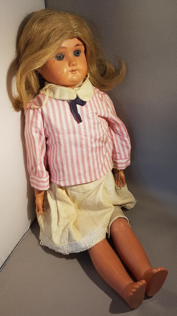 Antieke Celluloid Schildpad Pop Germany Turtle Doll, Ophalen of Verzenden