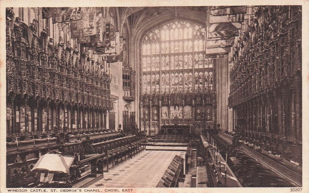 702-324-005 Windsor Castle St George'S Chapel Choir East, Verzamelen, Ansichtkaarten | Buitenland, Verzenden, Voor 1920, Engeland