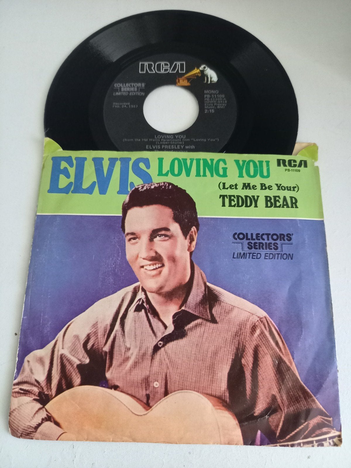 Elvis Presley - Loving You / Teddy Bear 7" vinyl single, Limited edition, Gebruikt, 7 inch, Ophalen of Verzenden