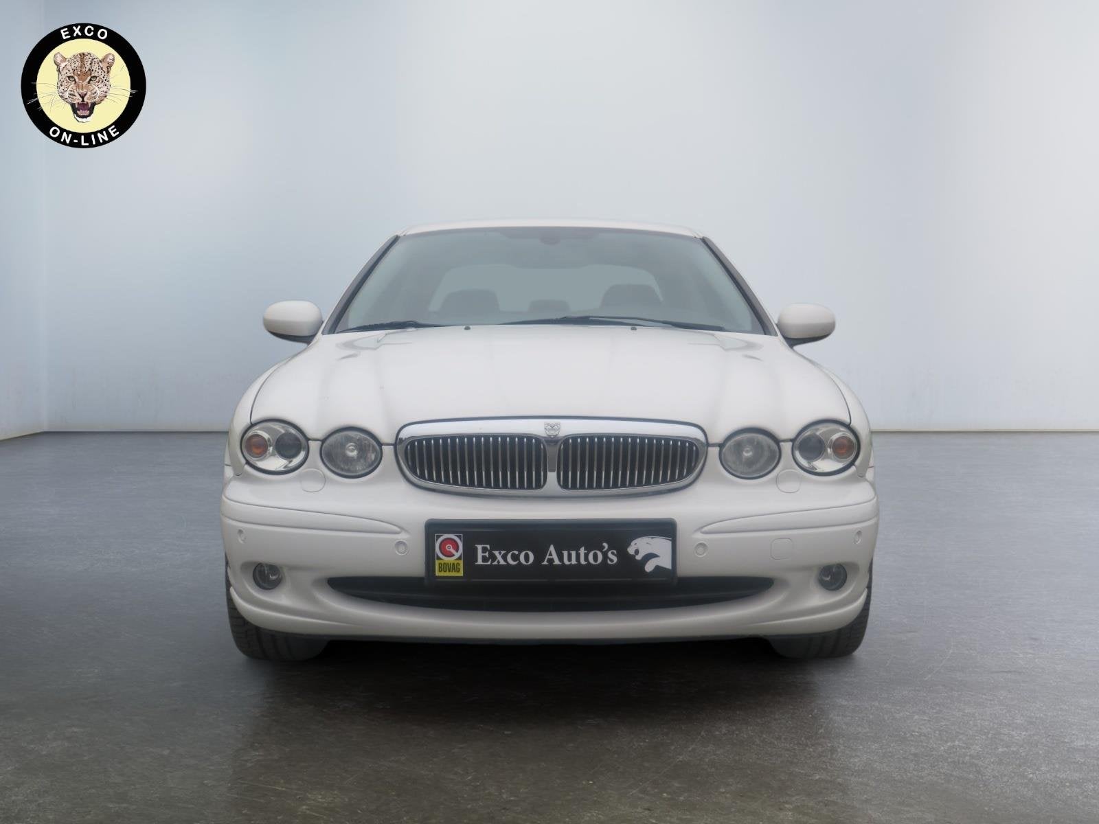 Jaguar X-type 3.0 V6 Executive, Auto's, Dealer onderhouden, Gebruikt, Zwart, Wit