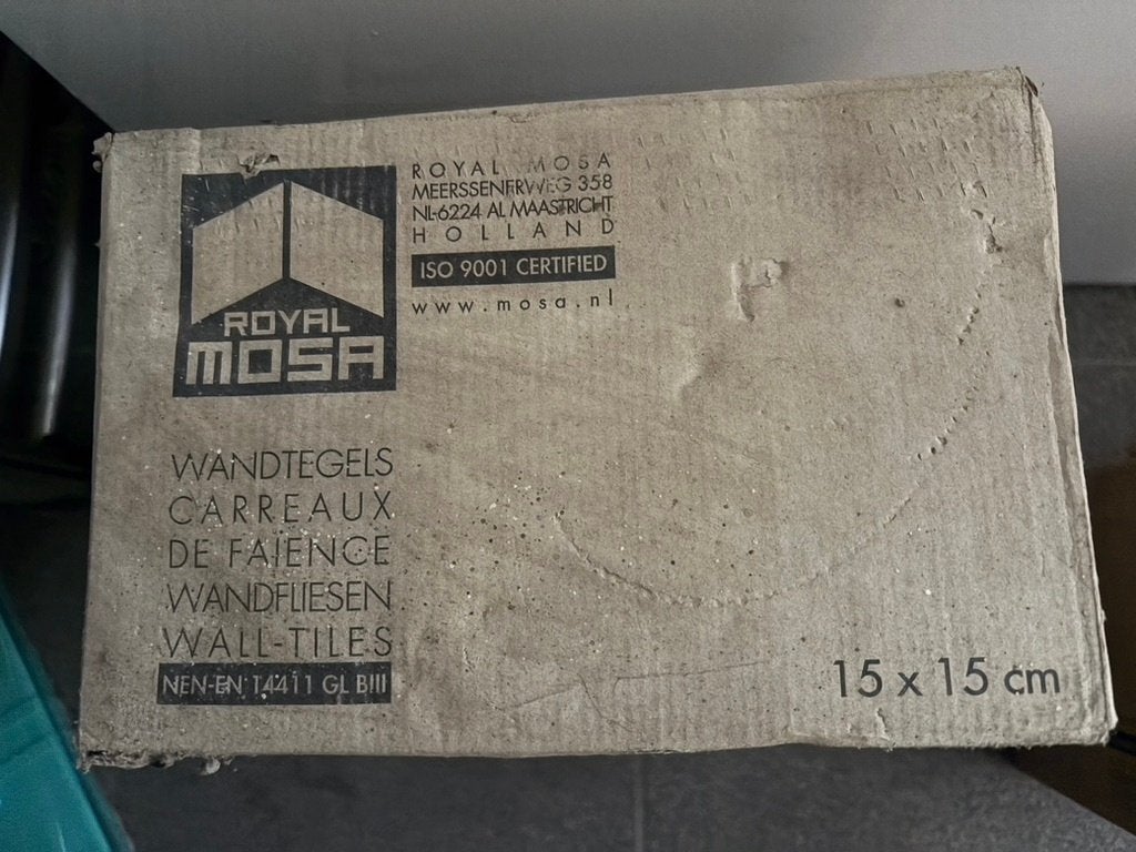 3 doosjes witte Mosa wandtegels - glanzend - nieuw/ongeopend, Doe-het-zelf en Verbouw, Tegels, Ophalen, Nieuw, Minder dan 20 cm