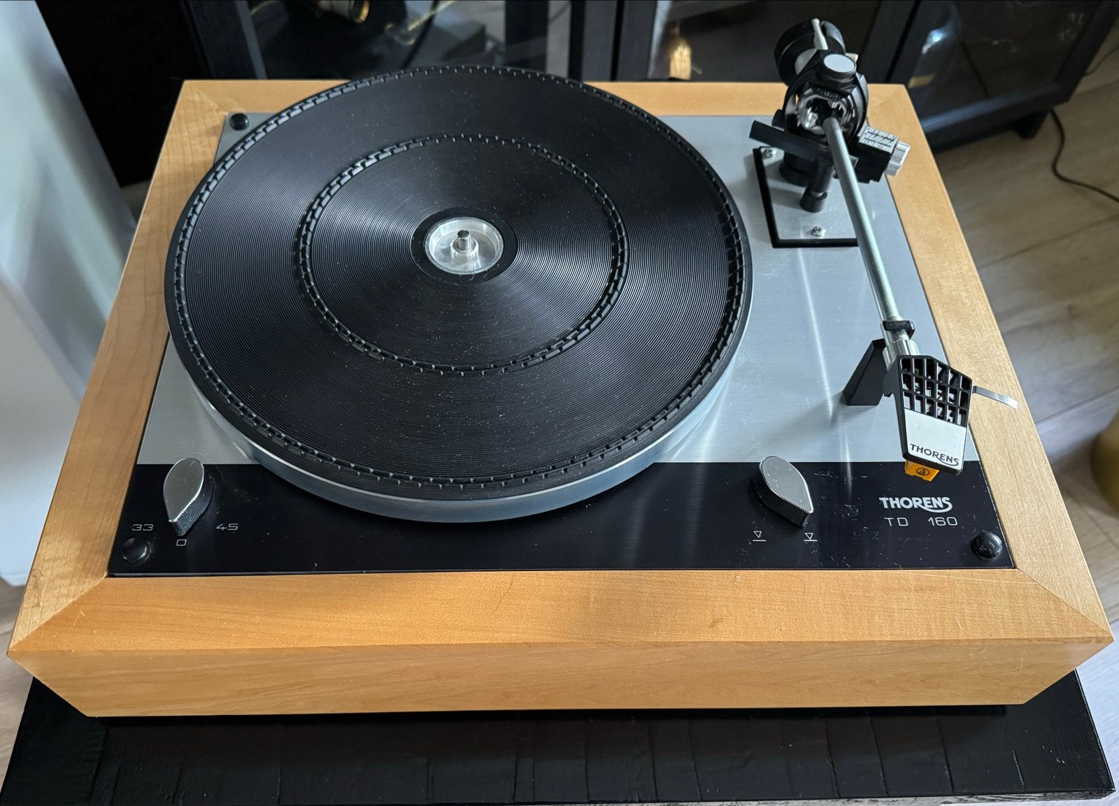 Thorens TD 160 Platenspeler - Klassieke Hifi, Ophalen of Verzenden, Zo goed als nieuw, Platenspeler, Thorens