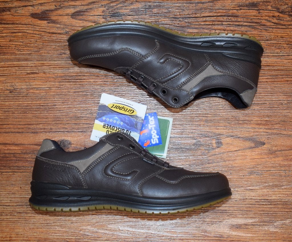 GRISPORT - leren wandelschoen 43027 caffe - maat 42, Grisport, Bruin, Nieuw, Ophalen of Verzenden