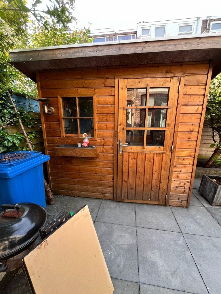 Houten tuinschuur 260x210 / Wooden garden shed 260x210, Tuin en Terras, Tuinhuizen, Gebruikt, Tuinhuis, Hout, 250 tot 500 cm, 200 tot 400 cm