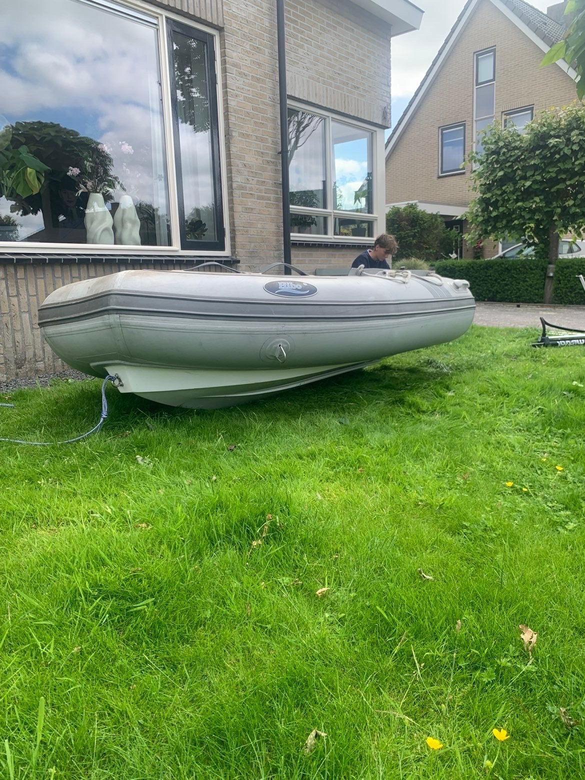 Hibo RIB-250 Rubberboot met polyester bodem, Ophalen of Verzenden, Gebruikt, Overige typen, Motorboot
