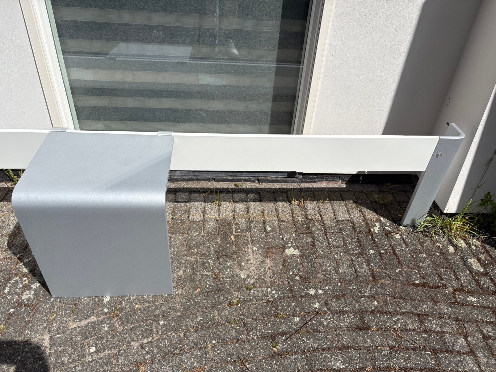 Te koop grote Auping auronde. 200 x220  48 cm hoog wit zilve, Ophalen, Huis en Inrichting