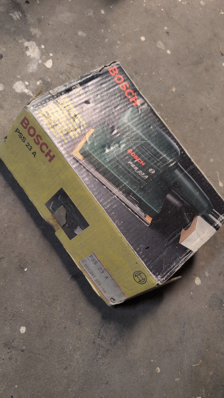 Bosch PSS 23 A Vlakschuurmachine - Gebruikt, Ophalen of Verzenden, Gebruikt, Minder dan 600 watt, Vlakschuurmachine