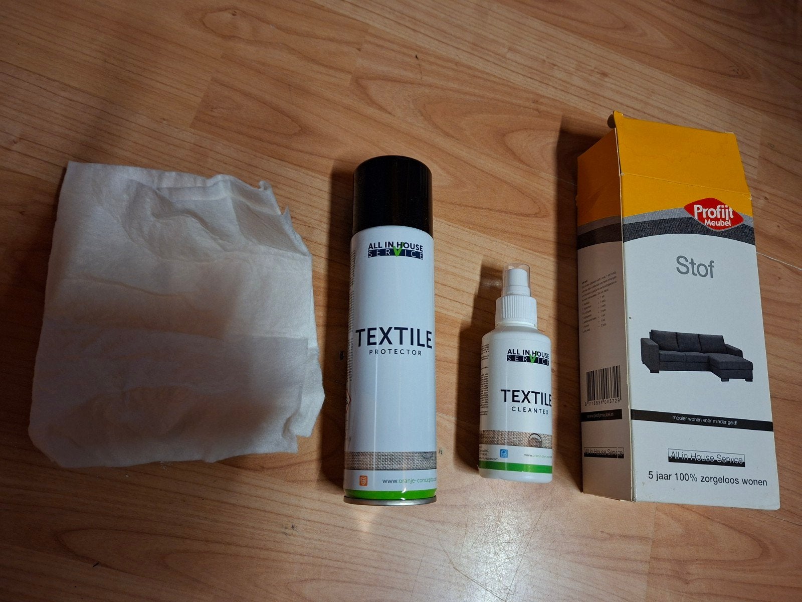 textiel bescherming set, Ophalen