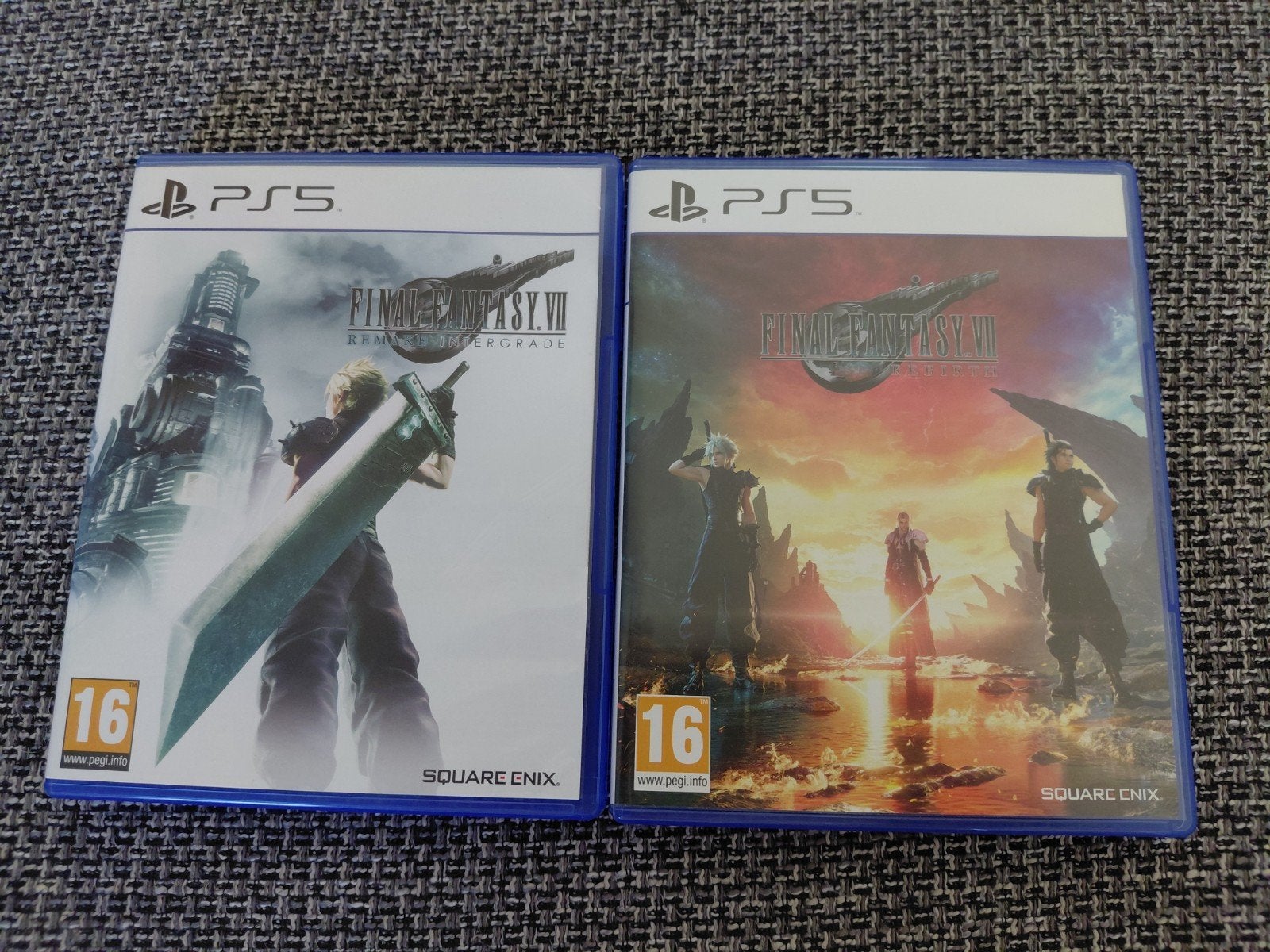 Final Fantasy FF VII Remake Intergrade en Rebirth PS5 bundel, Verzenden, Zo goed als nieuw