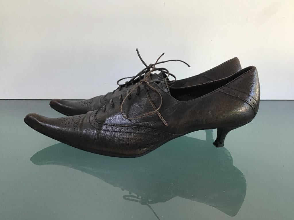 Roberto Santi 38 | leren bruine hakken | Gratis verzenden, Pumps, Bruin, Verzenden, Roberto Santi