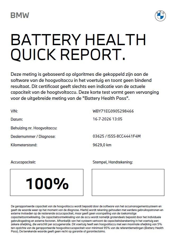 BMW iX1 eDrive20 67 kWh SoH 100% (bj 2025, automaat), Auto's, Gebruikt, Met garantie (alle), Origineel Nederlands, 204 pk