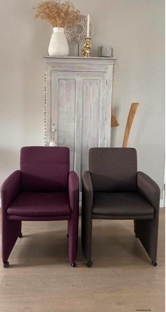 W Schillig stoelen stof 6 stuks, Huis en Inrichting, Stoelen, Ophalen, Gebruikt, Overige kleuren, Stof