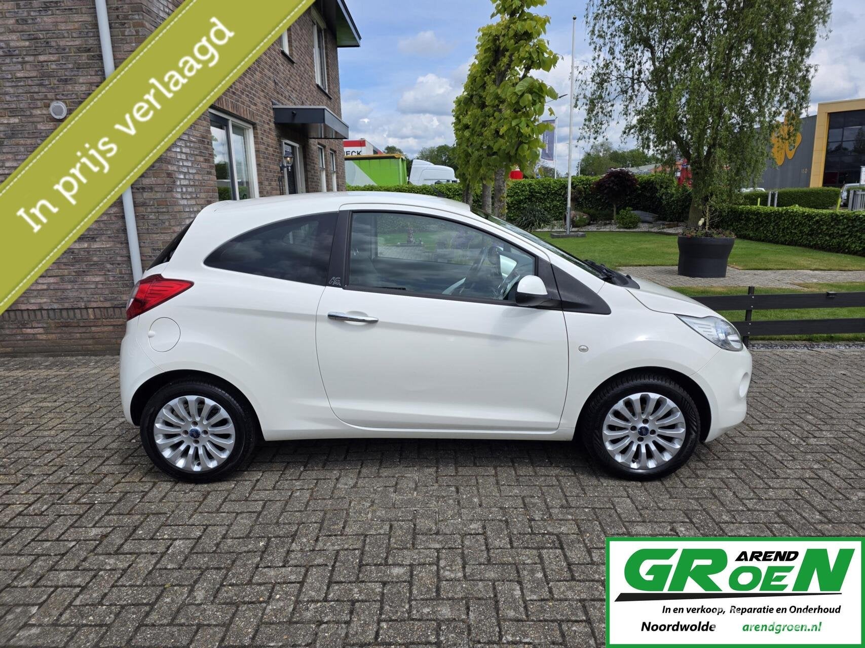 Ford Ka 1.2 Titanium airco, Voorwielaandrijving, Euro 5, Gebruikt, 1242 cc