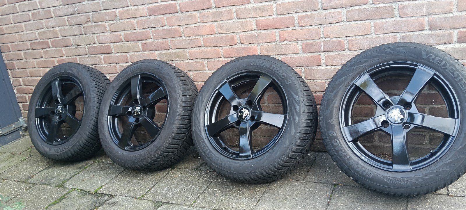 Winterset Vredestein 4x108 16" Snowtrac 3 zeer goed profiel, Ophalen, Gebruikt, 16 inch, Banden en Velgen