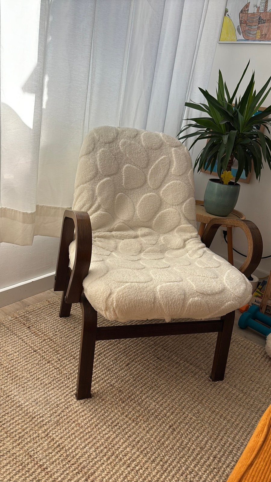 Super leuke stoel met teddy zitting, Ophalen, Zo goed als nieuw, 50 tot 75 cm