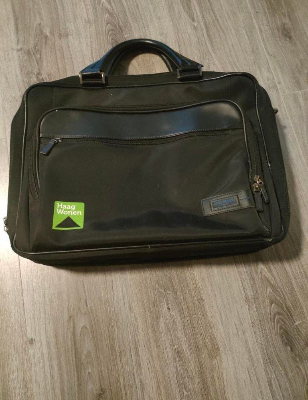Zwarte laptoptas/aktetas - Balmain, Overige merken, Gebruikt, 25 tot 40 cm, Ophalen of Verzenden