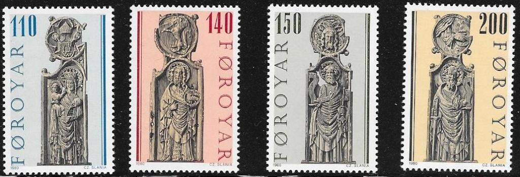 Denemarken (Faeröer) Michel 55-58 postfris, Ophalen of Verzenden, Denemarken, Postfris