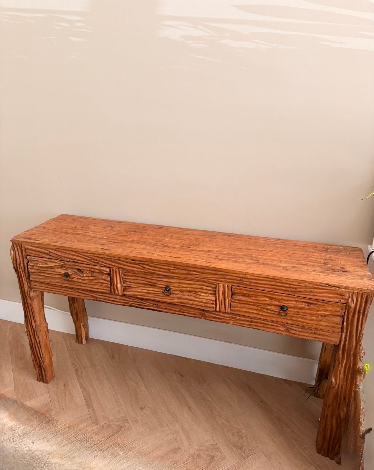 Houten kast/sidetable bruin, Huis en Inrichting, Tafels | Sidetables, Ophalen, Gebruikt, 25 tot 50 cm, Rechthoekig