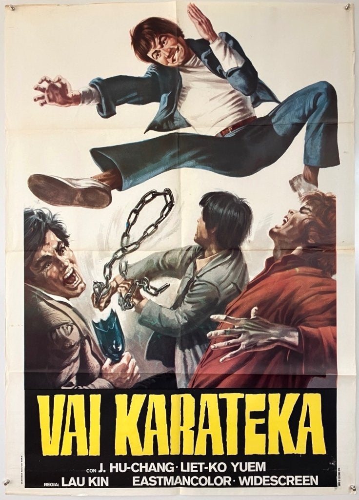 Originele filmposter - Kung-Fu film - Jaren 70/80, Verzenden, Zo goed als nieuw, A1 t/m A3, Film en Tv