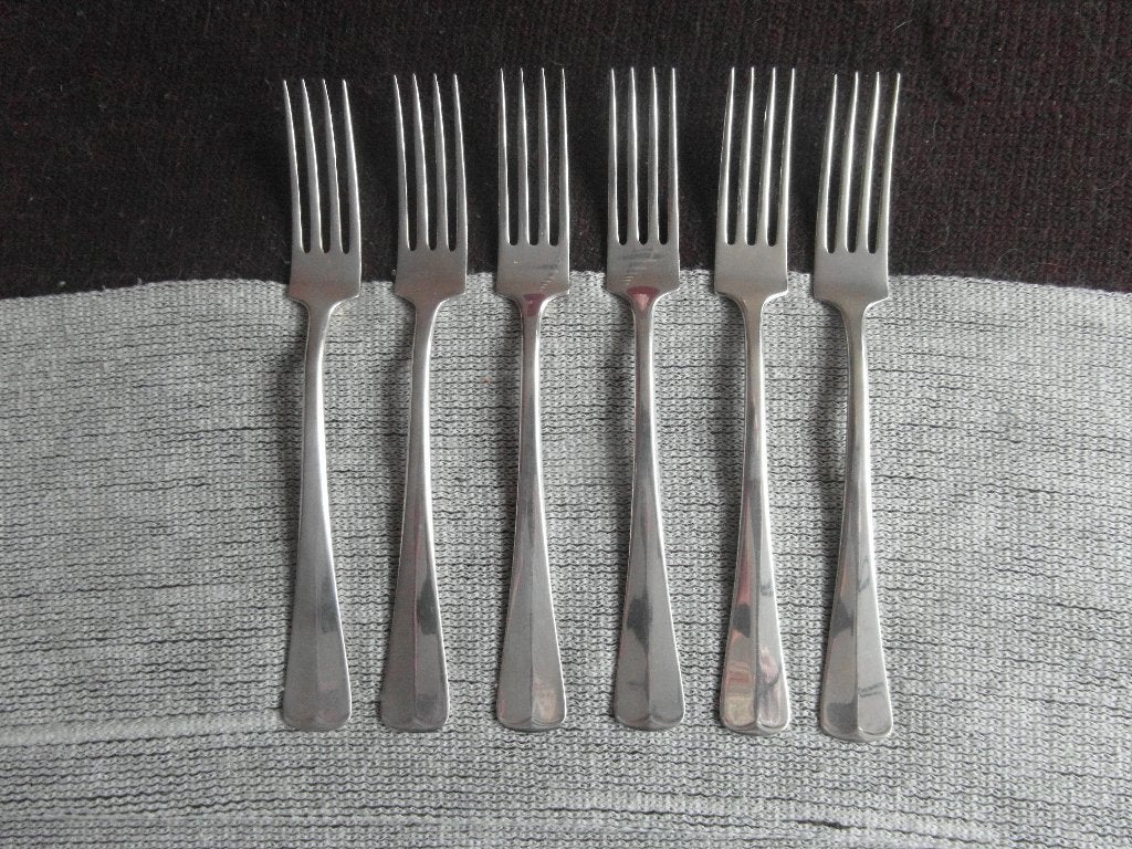 GERO ANTIEK VERZILVERDE LUNCH/DINERVORKEN., Antiek en Kunst, Antiek | Bestek, Ophalen of Verzenden