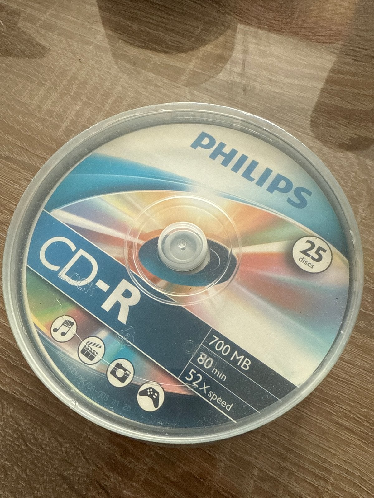 Philips CD-R 700MB 80 min 52X speed (25 stuks), Ophalen of Verzenden, Nieuw, Cd, Op spindel