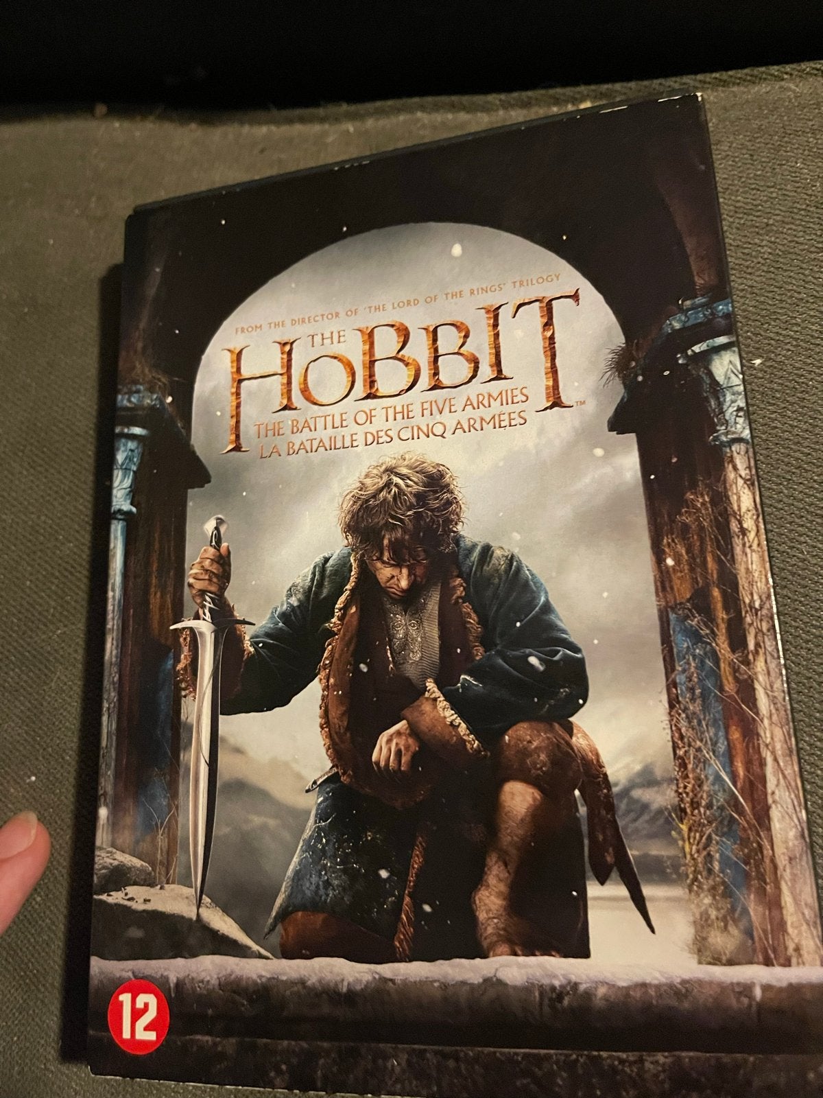 The Hobbit: The Battle of the Five Armies DVD (NL), Nederlands, Zo goed als nieuw, Vanaf 12 jaar, Inclusief doosje