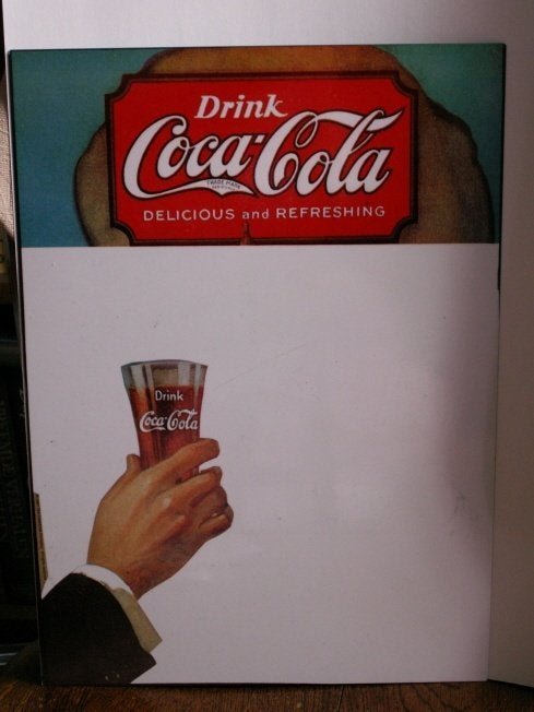Metalen Coca Cola plaat delicieus and refreshing voor magnee, Verzamelen, Ophalen of Verzenden, Nieuw, Reclamebord