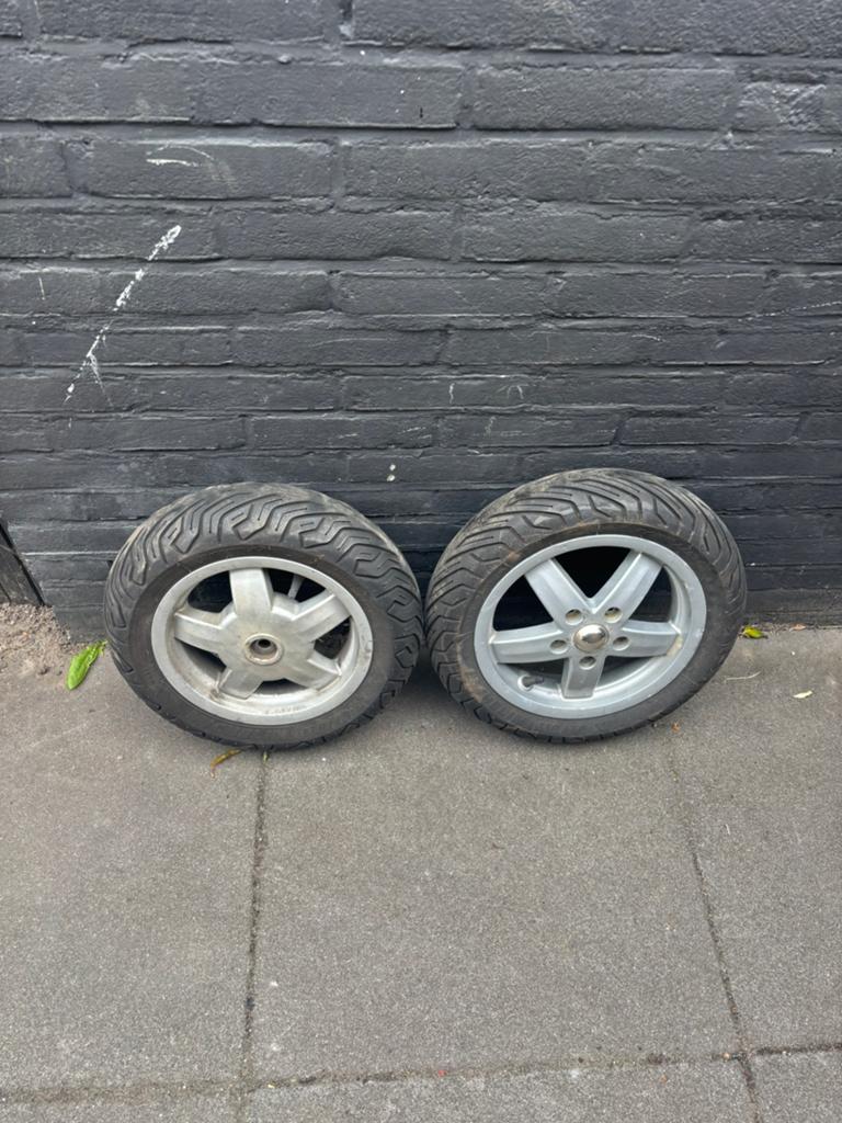 Vespa Set Velgen met Banden LX S LXV ET, Ophalen of Verzenden