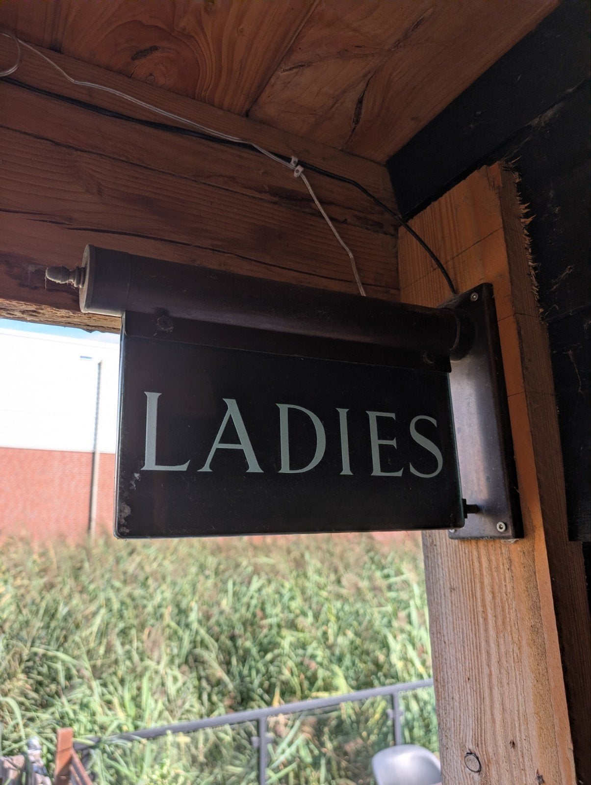Koperen Verlicht Ladies WC Bord, Ophalen of Verzenden