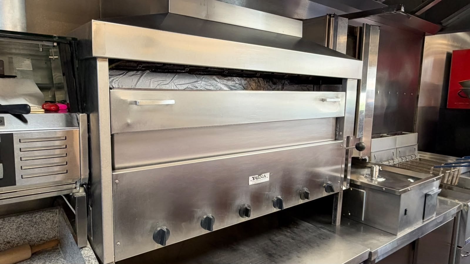 Professionele YONA pita oven Horeca Grill - Gebruikt, Ophalen of Verzenden, Gebruikt, Fornuis, Frituur en Grillen