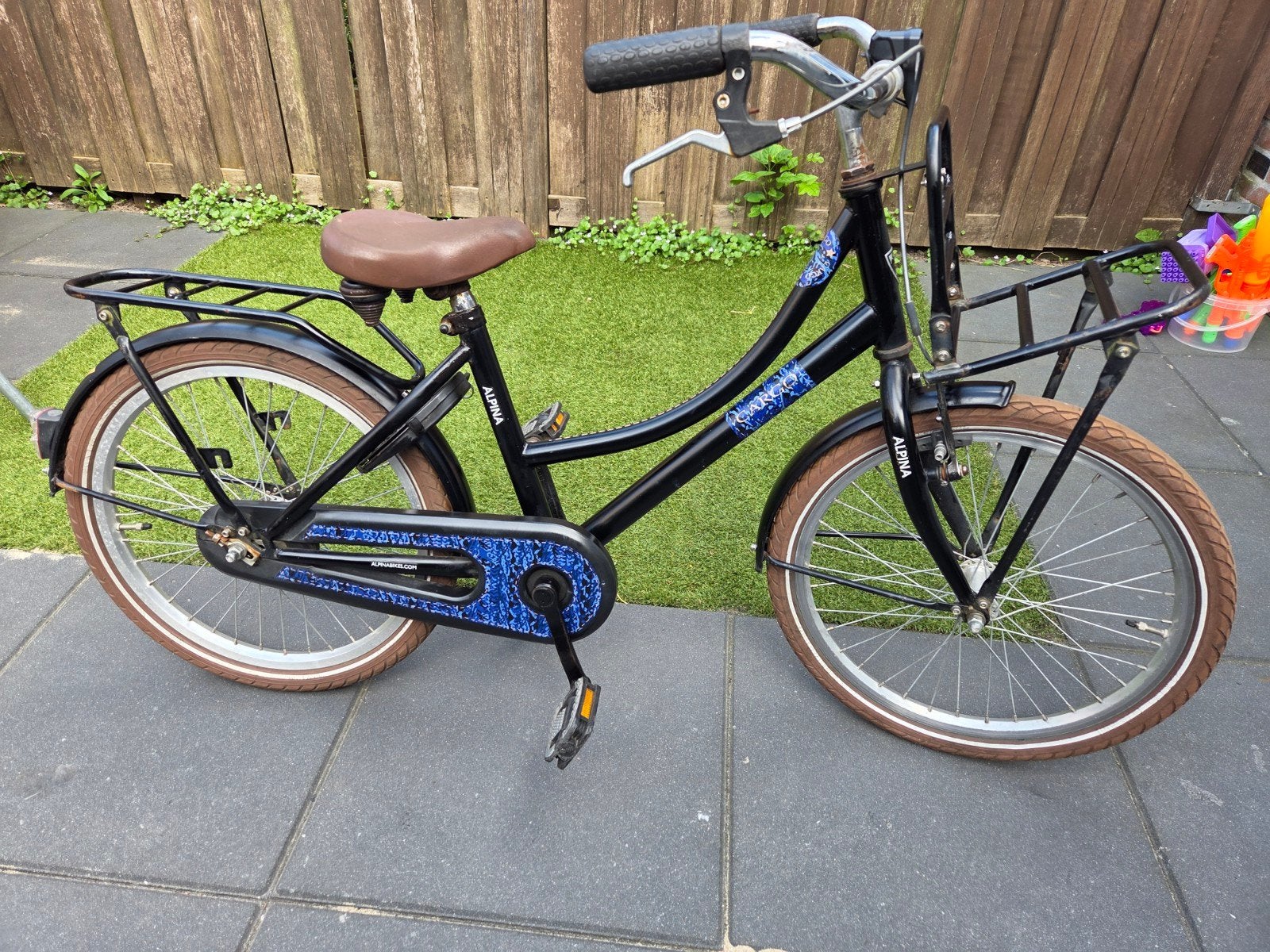Alpina cargo meisjes jongensfiets 20 inch, Fietsen en Brommers, Ophalen, Gebruikt