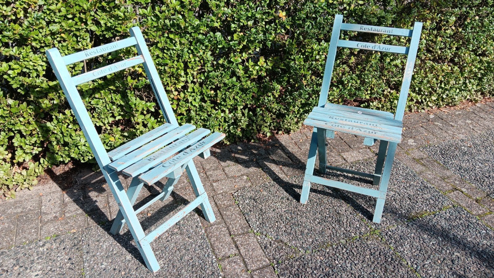Bistro stoelen, Gebruikt, Stoel, Hout, Ophalen