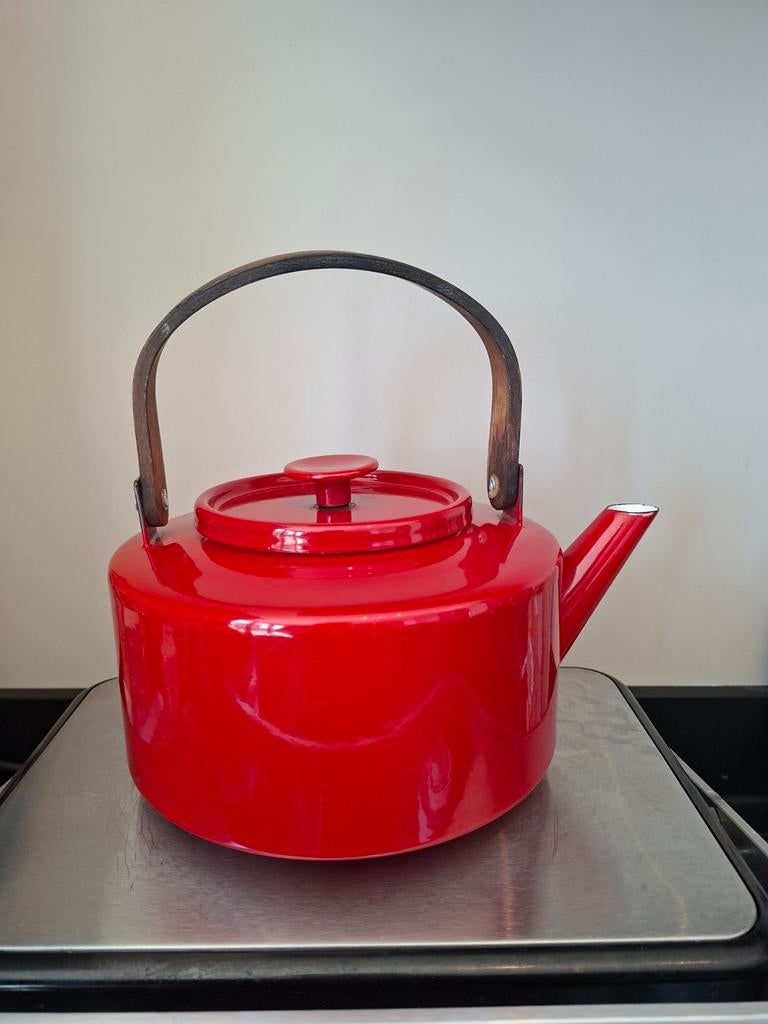 Vintage Copco Theepot Rood - Michael Lax Design, Ophalen of Verzenden