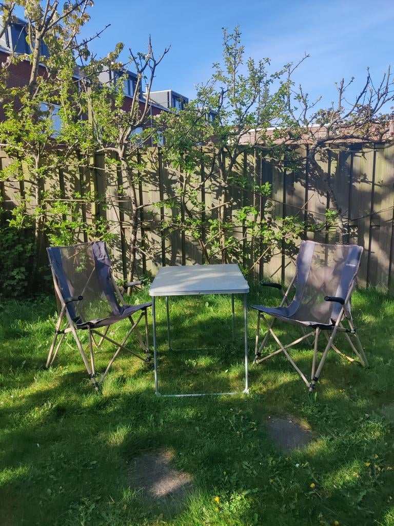 Kampeermeubel tafel en stoelen, Caravans en Kamperen, Kampeermeubelen, Ophalen, Overige