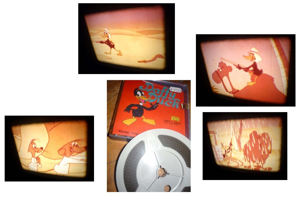 8mm film Daffy Duck Speedy Gonzales- kleur - geluid 60mtr, Ophalen of Verzenden, 8mm film