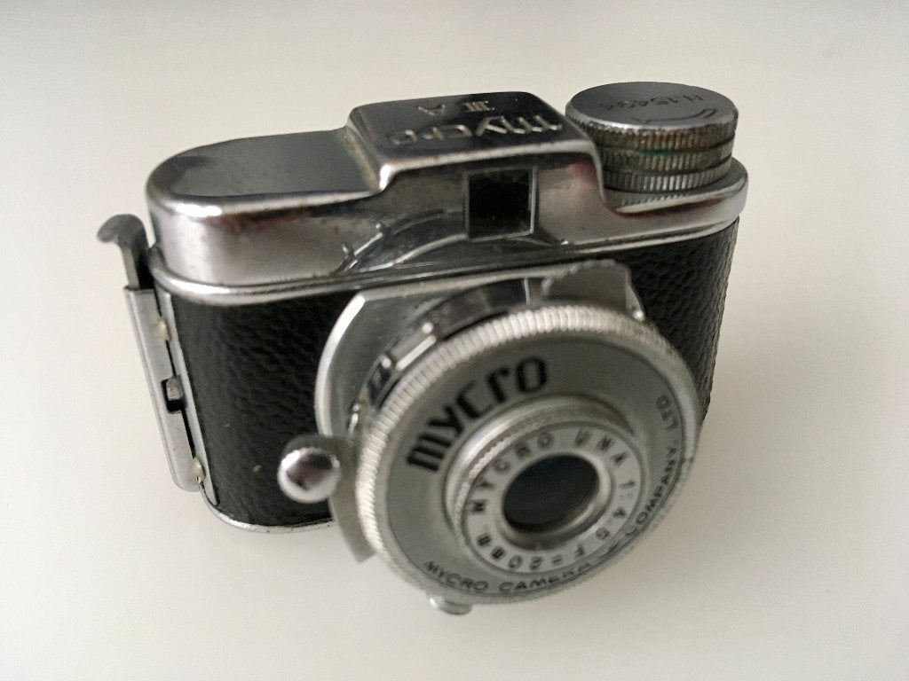 Zeldzame analoge mini fotocamera Micro IIIA (Japan), Ophalen of Verzenden, Gebruikt, Compact, Overige Merken