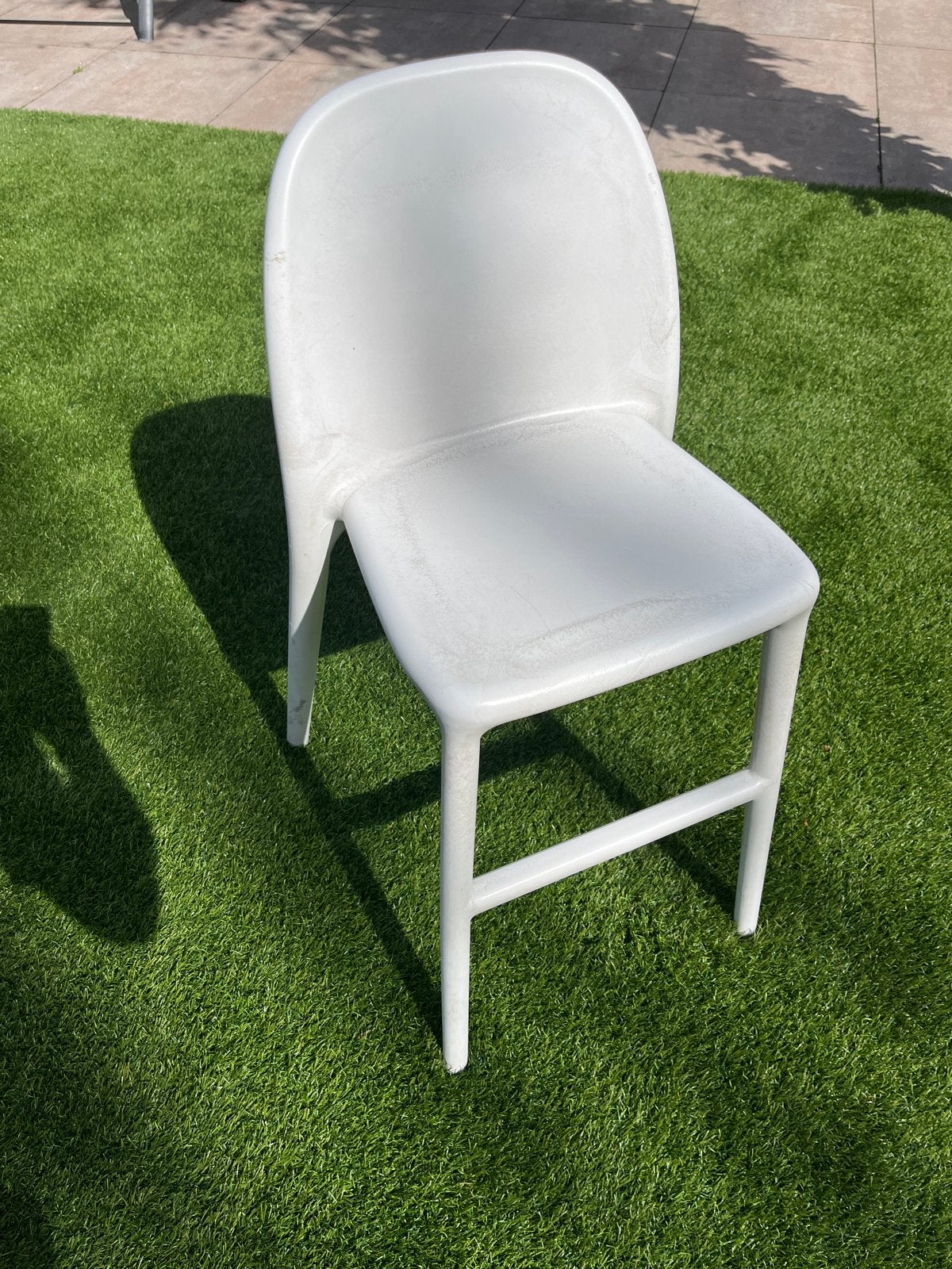 IKEA Urban stoel, wit., Huis en Inrichting, Ophalen, Kunststof, Gebruikt, Wit