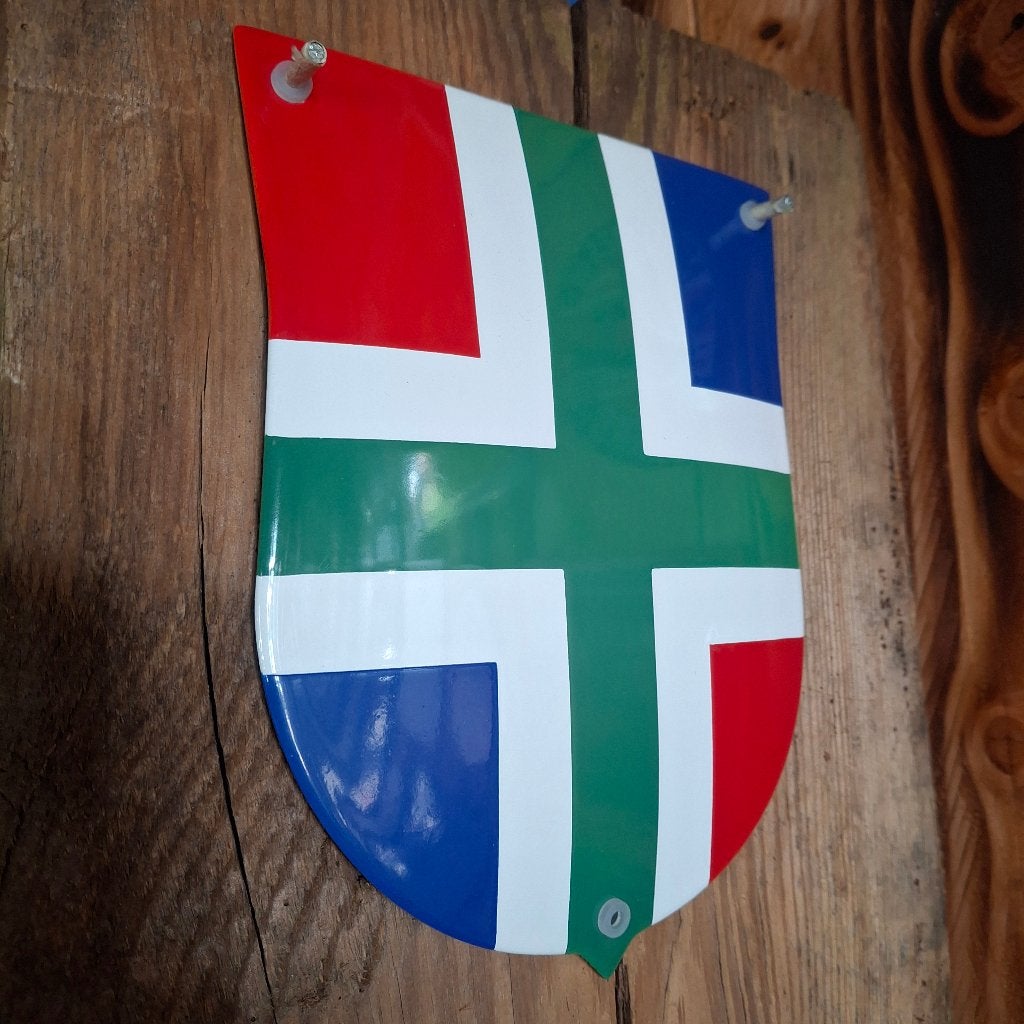 Wapenschild provincie Groningen - Emaille schild, Ophalen of Verzenden