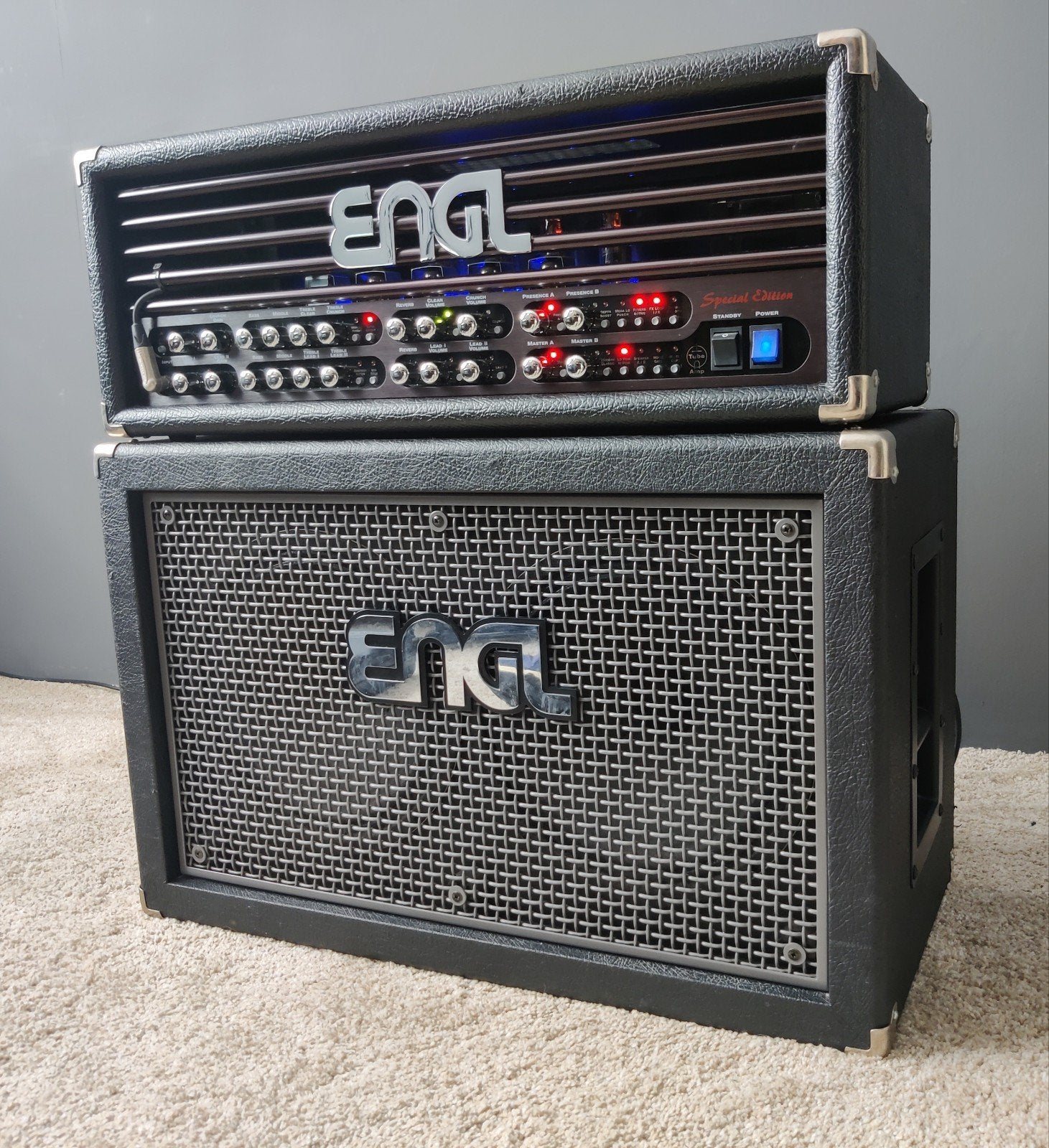 ENGL E670 EL34 + ENGL 2x12 V30 | Ook los te koop, Muziek en Instrumenten, Versterkers | Bas en Gitaar, Ophalen, Gebruikt, Gitaar