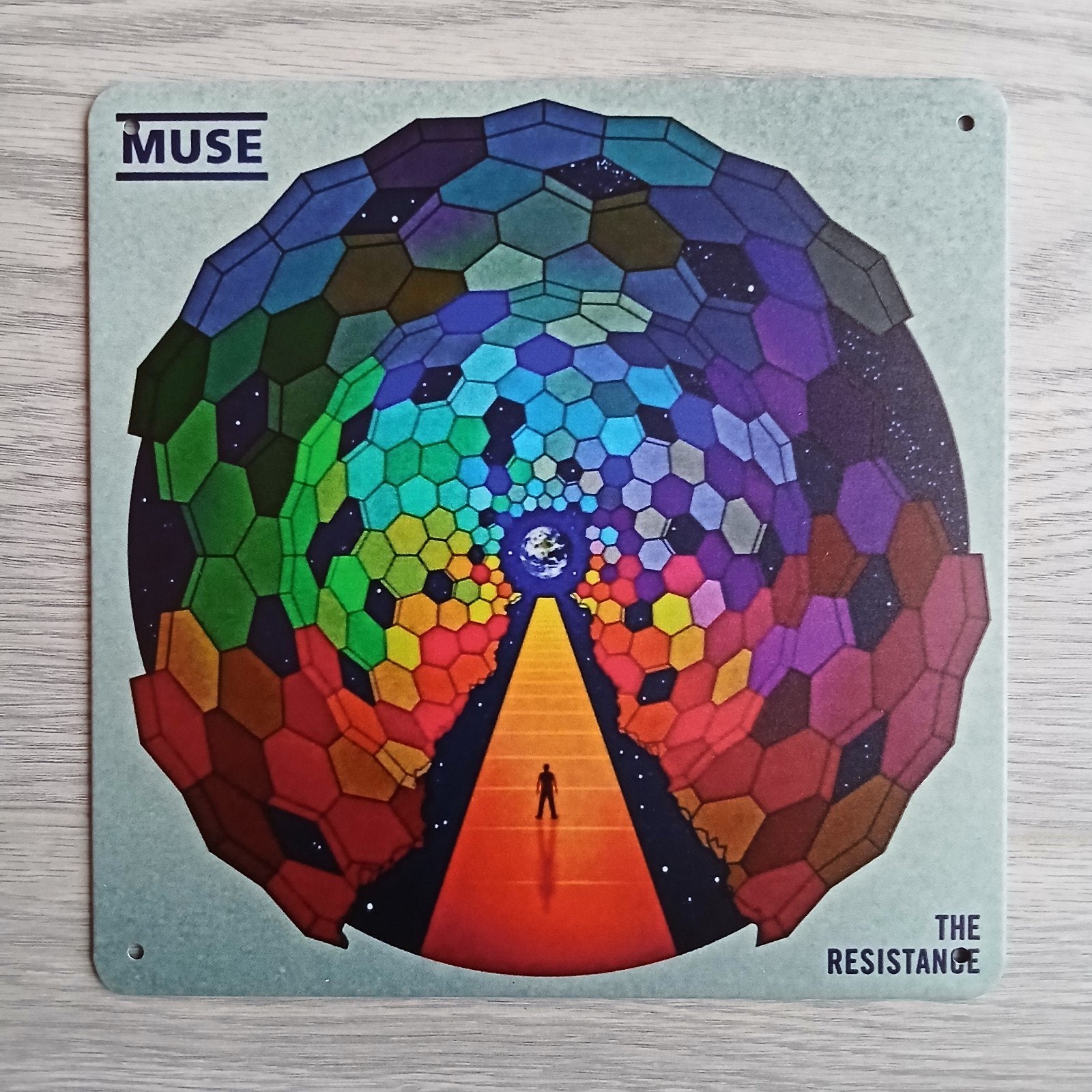 Muse The Resistance 20x20 cm Metalen Reclamebord, Ophalen of Verzenden, Nieuw, Poster, Artwork of Schilderij