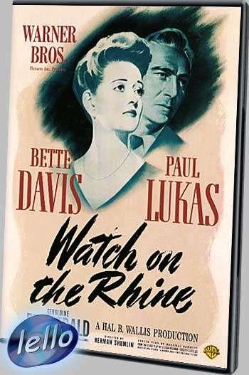 Watch on the Rhine (1943 Bette Davis, Paul Lukas), niet NLO, Alle leeftijden, Ophalen of Verzenden, Zo goed als nieuw, 1940 tot 1960