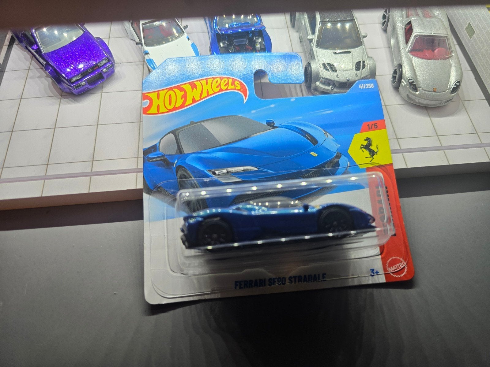 Hot Wheels Ferrari SF90 Stradale Blauw Nieuw, Ophalen of Verzenden, Nieuw